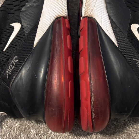 Nike Air Max 270 Black and Red Sneakers - Picture 9 of 15